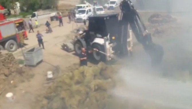 Iğdır’da Çıkan Yangında Ot Balyaları Kullanılamaz Hale Geldi