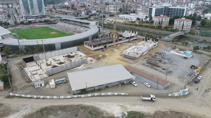 Akçaabat’ta Spor Lisesi İnşaatı Hızla Yükseliyor