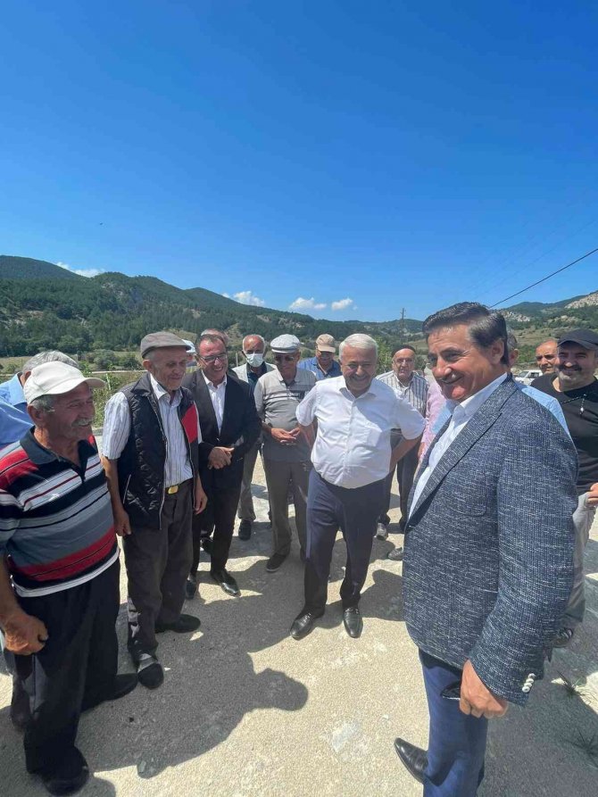 Milletvekili Güneş, Yorulan Çiftçinin Elinden Aldığı Tırpanla Ot Biçti