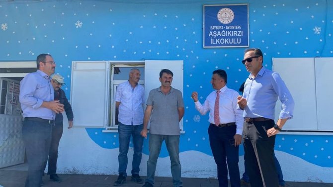 Güney Aşağı Kırzı Köyü İ̇lkokulu Ve Köy Yaşam Merkezini Ziyaret Etti