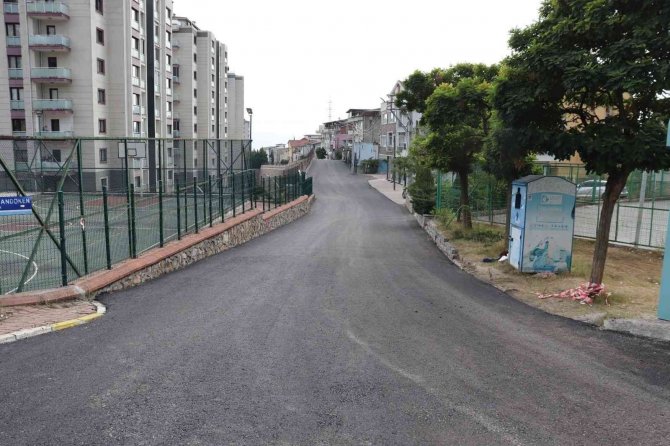 Palandöken Sokak Yeni Asfaltına Kavuştu