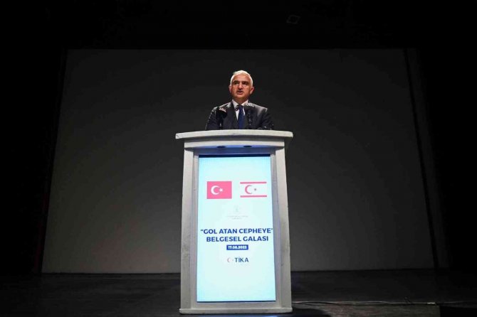 Kültür Ve Turizm Bakanı Ersoy, Kktc’de "Gol Atan Cepheye” Belgeselinin Galasına Katıldı