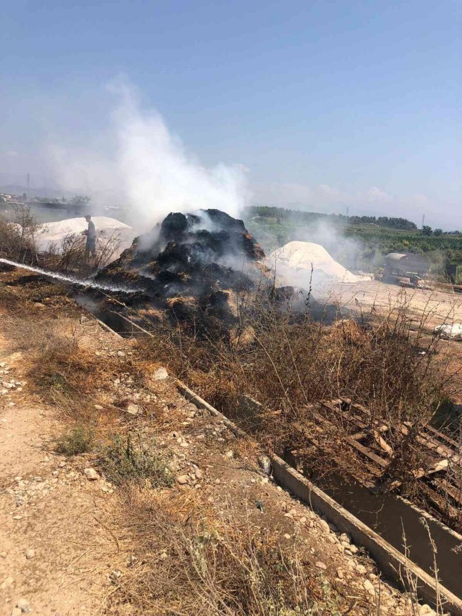 Saman Balyalarındaki Yangın Korkuttu