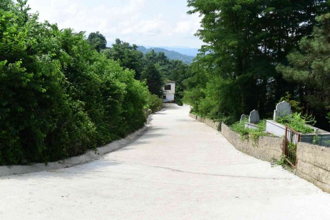 Altınordu’da Beton Yol Çalışmaları Devam Ediyor