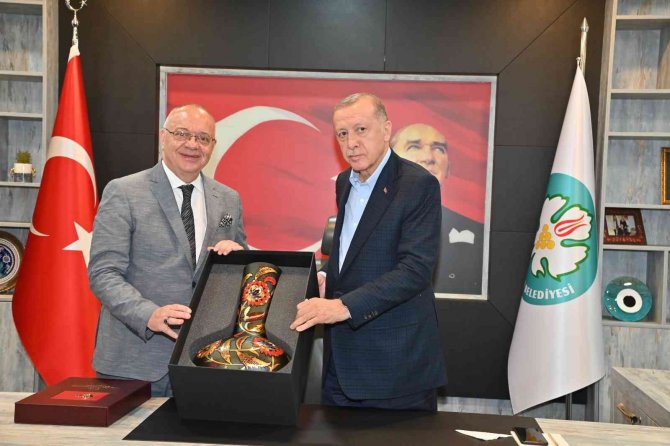 Başkan Ergün, Cumhurbaşkanı Erdoğan’ı Ağırladı