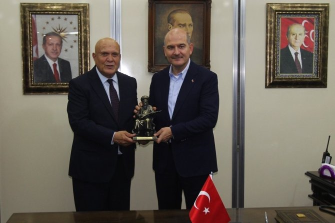 İ̇çişleri Bakanı Soylu’dan Bayburt Belediyesine Ziyaret