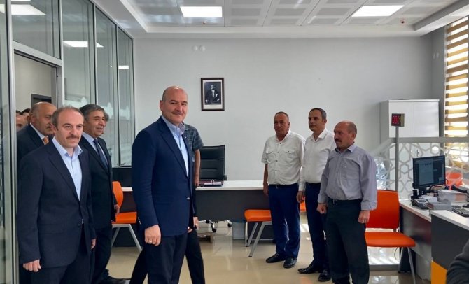 İ̇çişleri Bakanı Süleyman Soylu, Yeni Bayburt Valilik Binasını Ziyaret Etti
