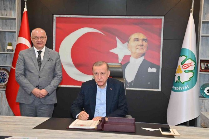 Başkan Ergün, Cumhurbaşkanı Erdoğan’ı Ağırladı