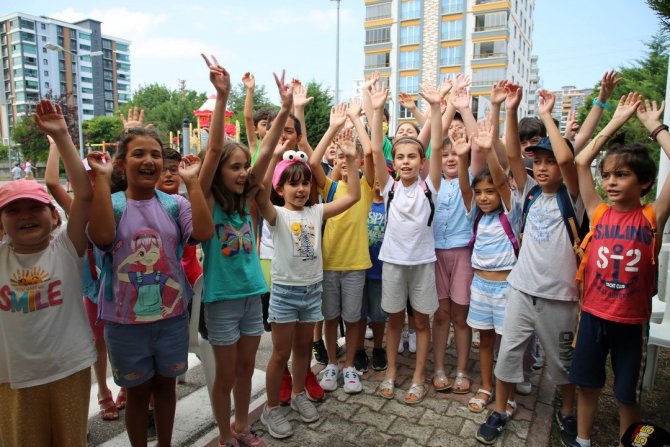 Eğitim Pistinde Çocuklar Trafik Kurallarını Öğrendi