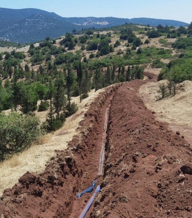 Doğankaya Mahallesinde İçme Suyu Terfi Hattı Çalışması Tamamlandı