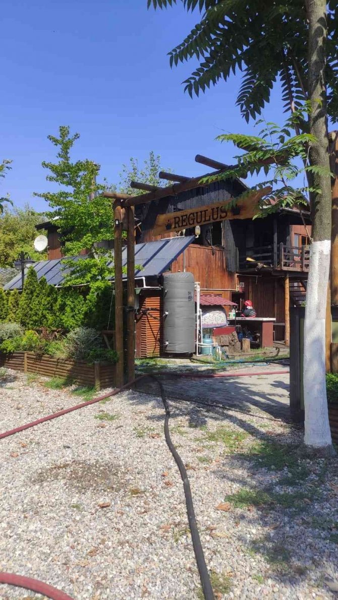 Bungalov İşletmesinin Restoranında Çıkan Yangın Söndürüldü