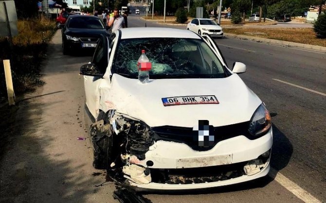 Samsun’da İki Otomobil Çarpıştı: 1 Yaralı