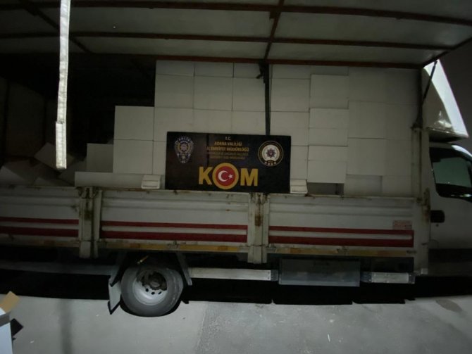Adana’da 19 Milyon 370 Bin Adet Kaçak Makaron Ele Geçirildi