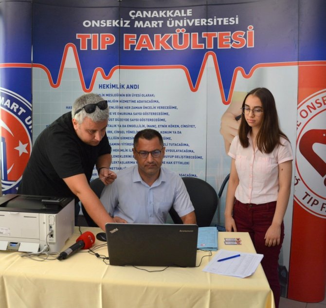 Çomü’de İlk Kayıt Töreni Düzenlendi