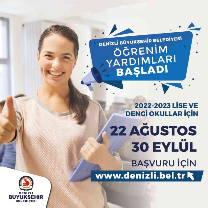 Büyükşehirde Öğrenim Yardımı Müracaatları Başladı