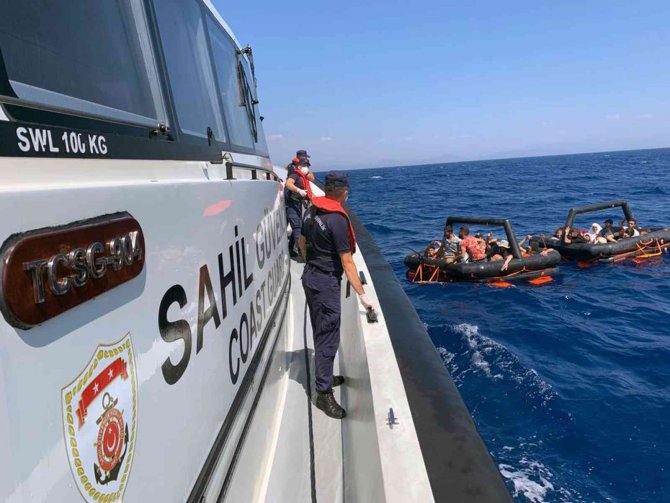 Marmaris’te 65 Düzensiz Göçmen Kurtarıldı