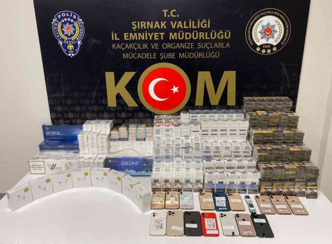 Şırnak’ta 471 Bin Lira Değerinde Kaçak Ürün Ele Geçirildi: 37 Gözaltı