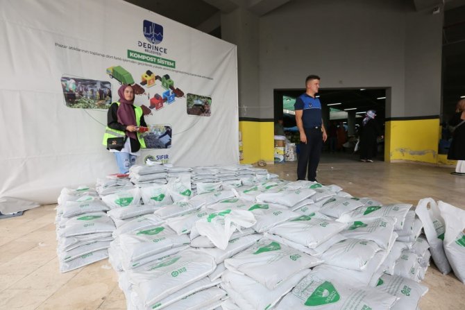 3 Ton Kompost Gübre Dağıtıldı