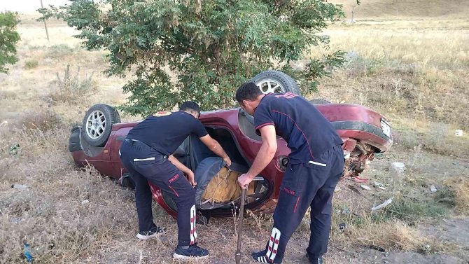 Otomobil Takla Attı: 1 Yaralı