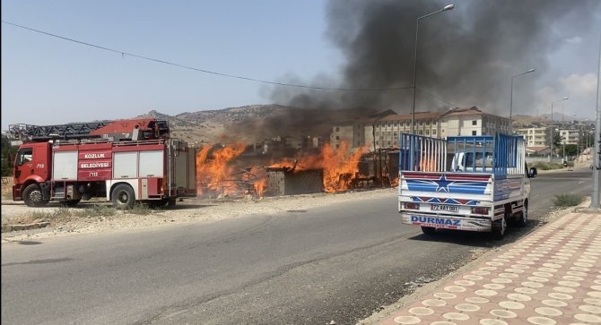 Tüp Bomba Gibi Patladı, Marangoz Dükkanı Küle Döndü