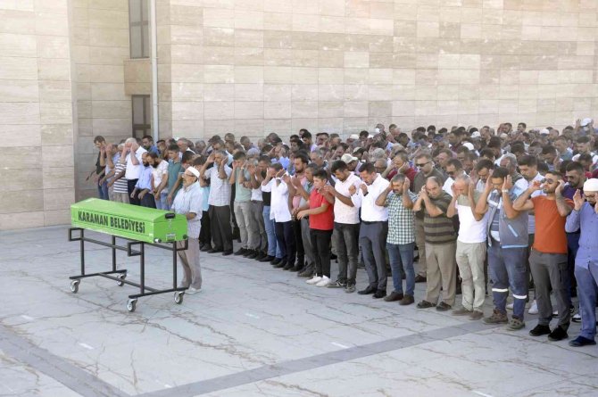 Karaman’da Aracıyla Baraj Gölüne Uçan Sürücü Son Yolculuğuna Uğurlandı