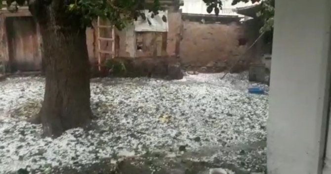 Kütahya’da Dolu Yağışı