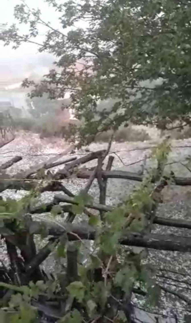 Kütahya’da Dolu Yağışı