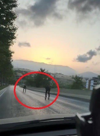 Samsun’da Patenli Gençlerin Tehlikeli Yolculuğu