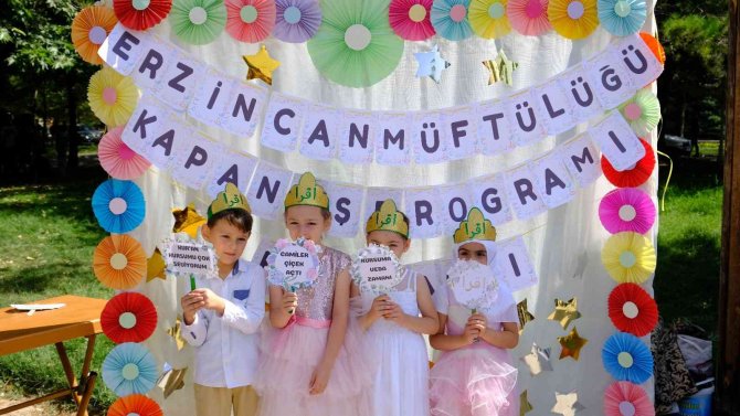 Yaz Kur’an Kursu Öğrencileri Kapanış Programında Doyasıya Eğlendi