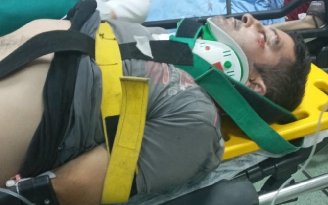 Hafif Ticari Aracın Çarptığı Yaya Ağır Yaralandı