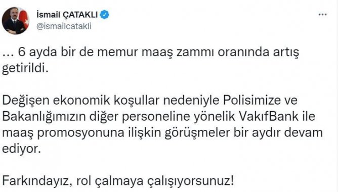 İ̇çişleri Bakan Yardımcısı Çataklı’dan Polis Promosyonu Protokolü Hakkındaki İddialarla İlgili Açıklama