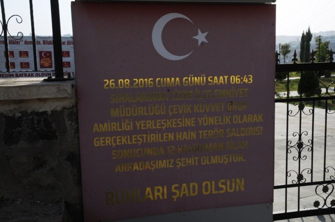 12 Polisin Adı Şehit Edildikleri Yerde Yapılan Anıt Ve Parkta Yaşatılıyor
