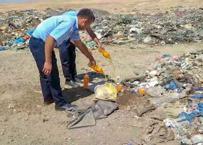 Şanlıurfa’da El Konulan Tarihi Geçmiş Ürünler İmha Edildi