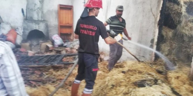 Sungurlu’da Yangın