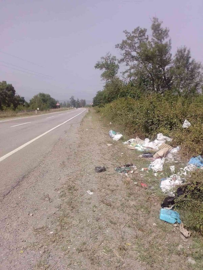 Anayolun Kenarı Çöplüğe Döndü