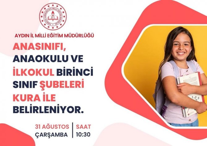 Aydın’da Minik Öğrencilerin Şubeleri Kura İle Belirlenecek