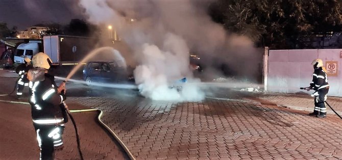 Seyir Halindeki Lüks Motosiklet Alev Alev Yandı