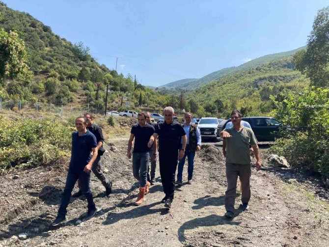 Vali Avni Çakır, Selde Zarar Gören Köprüleri İnceledi