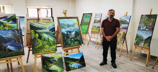 Uzungöl’de İlk Kez Resim Sergisi Düzenlendi