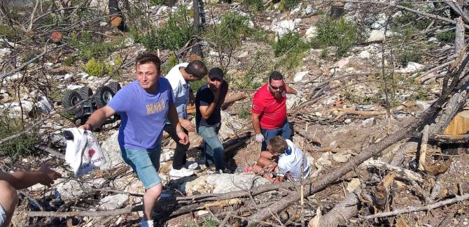 Uçuruma Devrilen Atv Sürücüsü Yaralandı