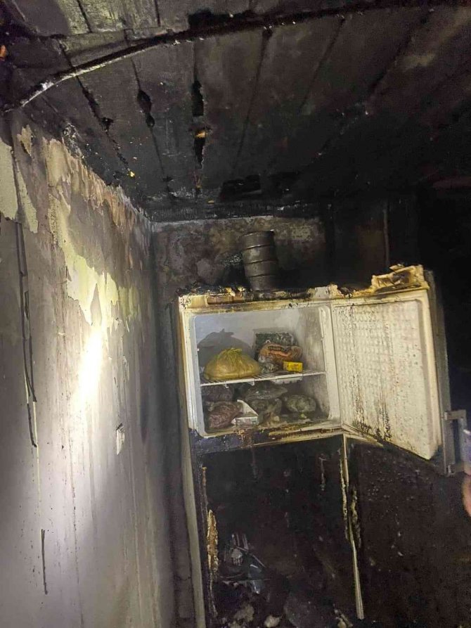 Ordu’da Patlayan Buzdolabı Yangına Neden Oldu