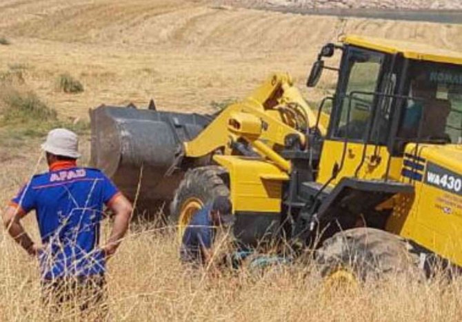 Obruğa Düşen İnek Afad Ekipleri Tarafından Kurtarıldı