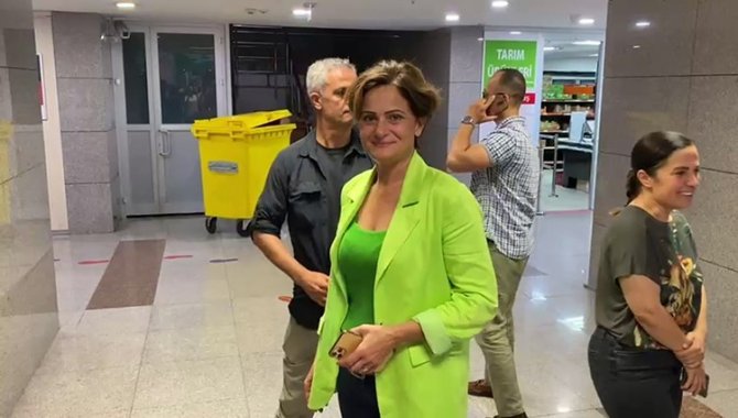 Canan Kaftancıoğlu İfade Vermek Üzere Çağlayan Adliyesine Geldi