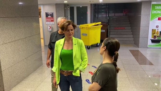 Canan Kaftancıoğlu İfade Vermek Üzere Çağlayan Adliyesine Geldi