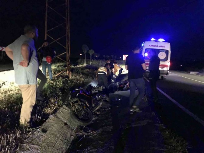 Virajı Alamayınca Kaza Yaptı: 1 Yaralı