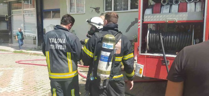 Yalova’da Kazan Dairesi Yangını