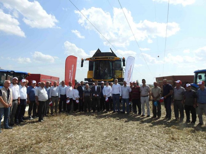 Vali Kırbıyık, Biçerdövere Binerek Ayçiçeği Hasadı Yaptı