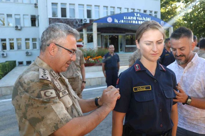 Elazığ İ̇l Jandarma Komutanlığında Rütbe Terfi Töreni Düzenledi