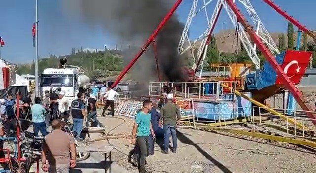 Panayırda Yangın Paniği