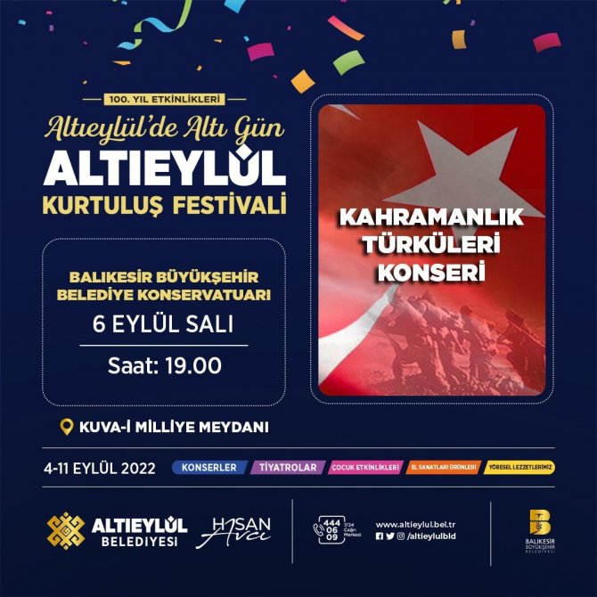 Altıeylül’de Kurtuluş Festivali Başlıyor